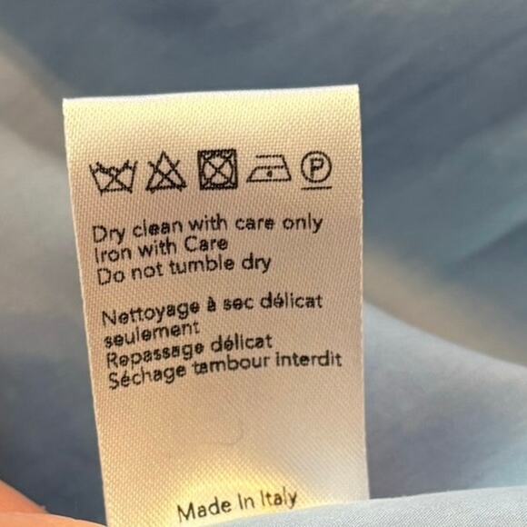 Joseph 34 US 2 Perrin Tie front Cotton Silk Blend
Poplin Midi Skirt Light Blue - Picture 7 of 7